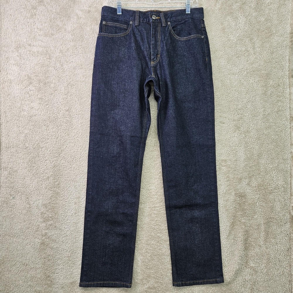 Duluth Trading Flex Weekender Jeans Mens 30x32 Dark Wash Straight Leg‎ Stretch